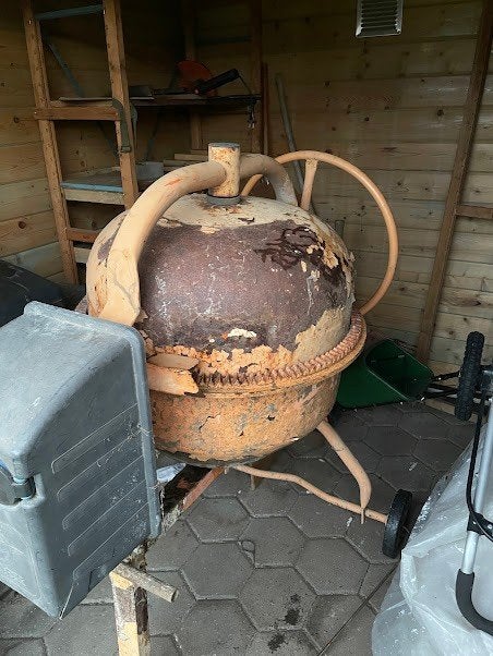 malaxeur à béton, Enlèvement, Comme neuf