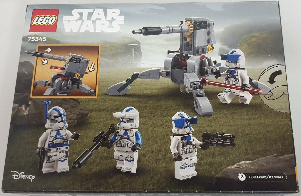 LEGO 75345 501st Clone Troopers Pack de combat - NEUF, Neuf, Lego, Ensemble complet, Pièces supplémentaires incluses