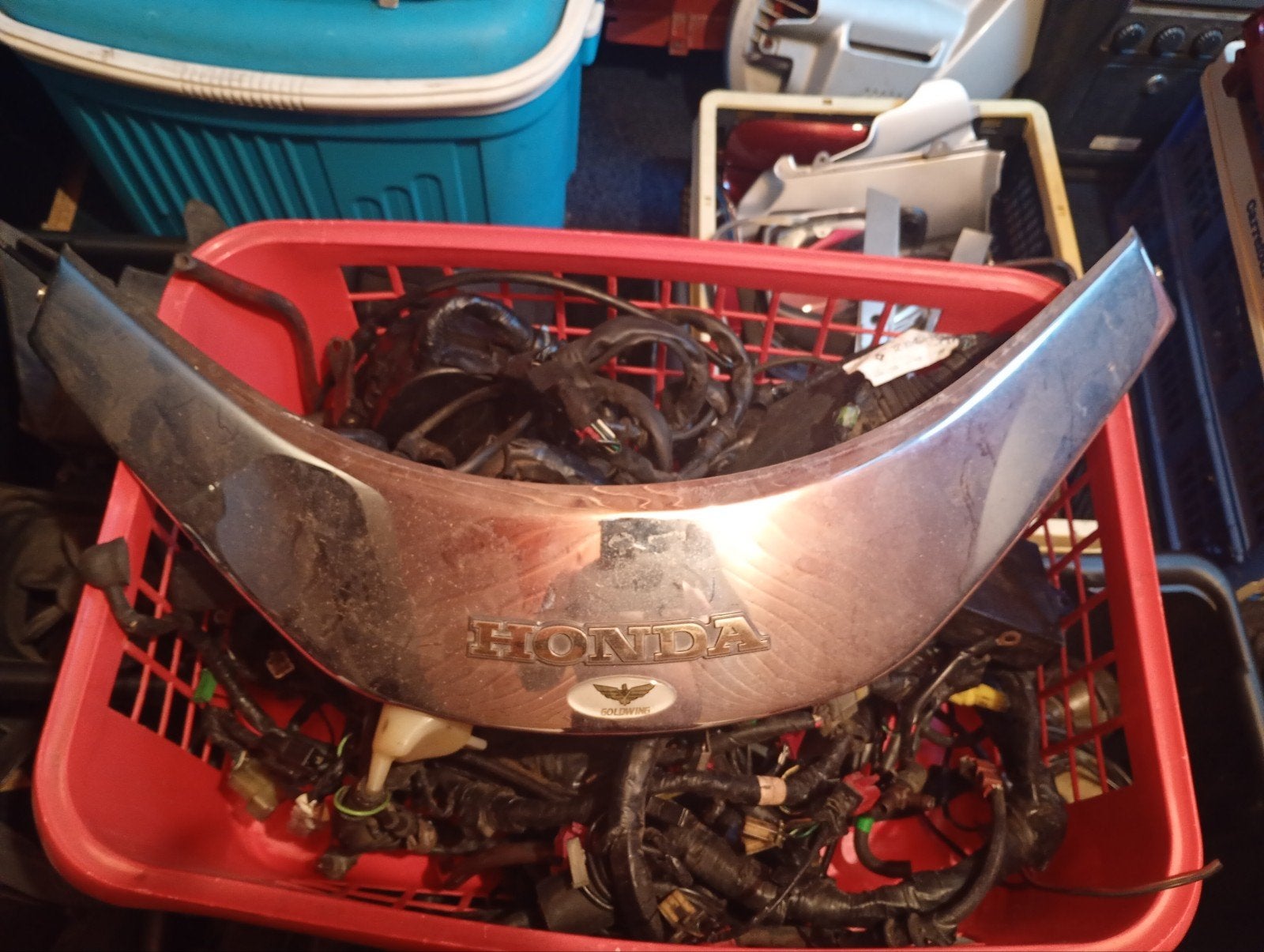 Honda Goldwing 1500 Chrome scherm afdekplaat, Ophalen