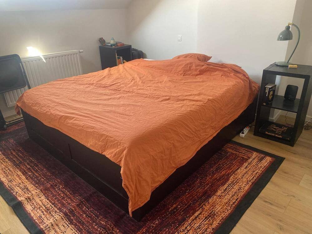 Lit IKEA BRIMNES, Queen size, Comme neuf, Enlèvement, 180 cm