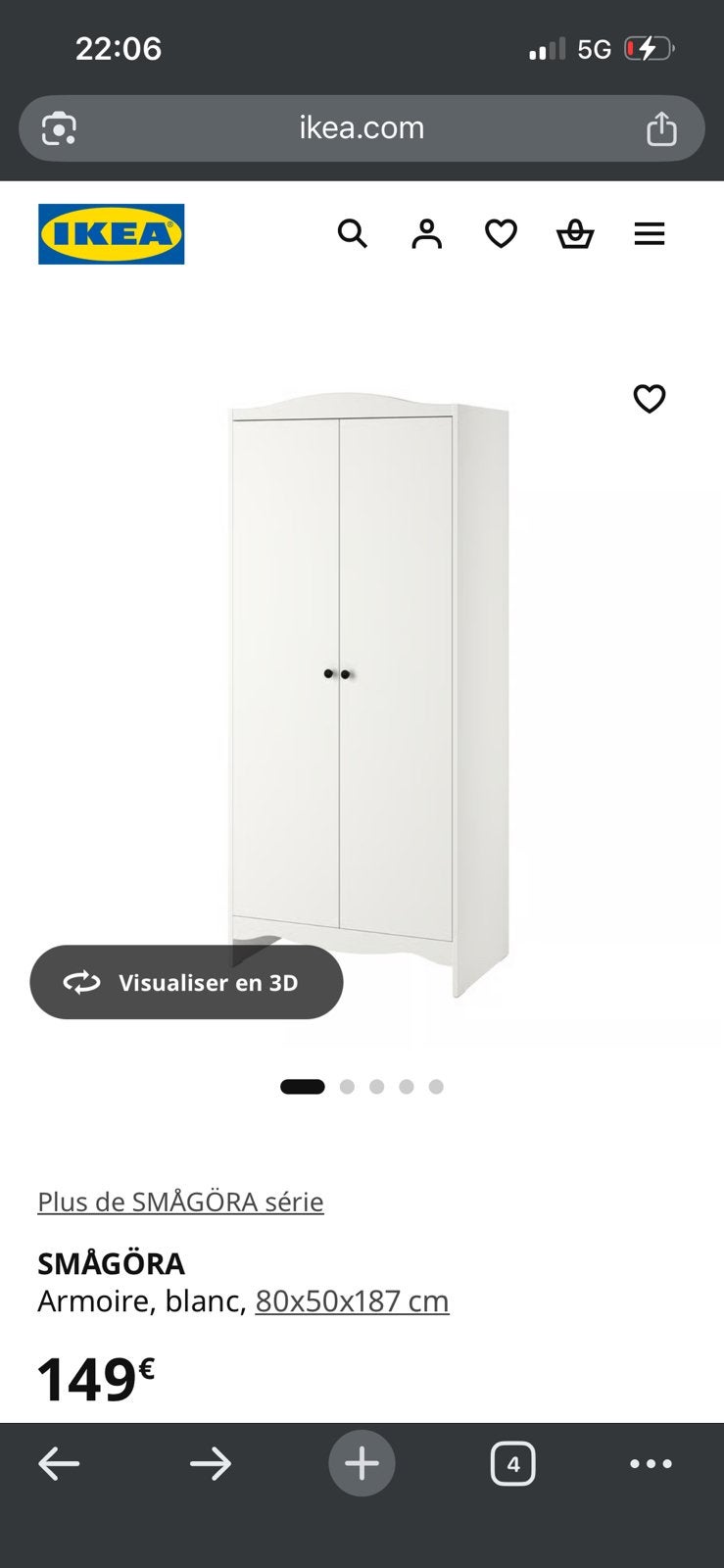 Armoire enfants Smagora ikea, Ophalen