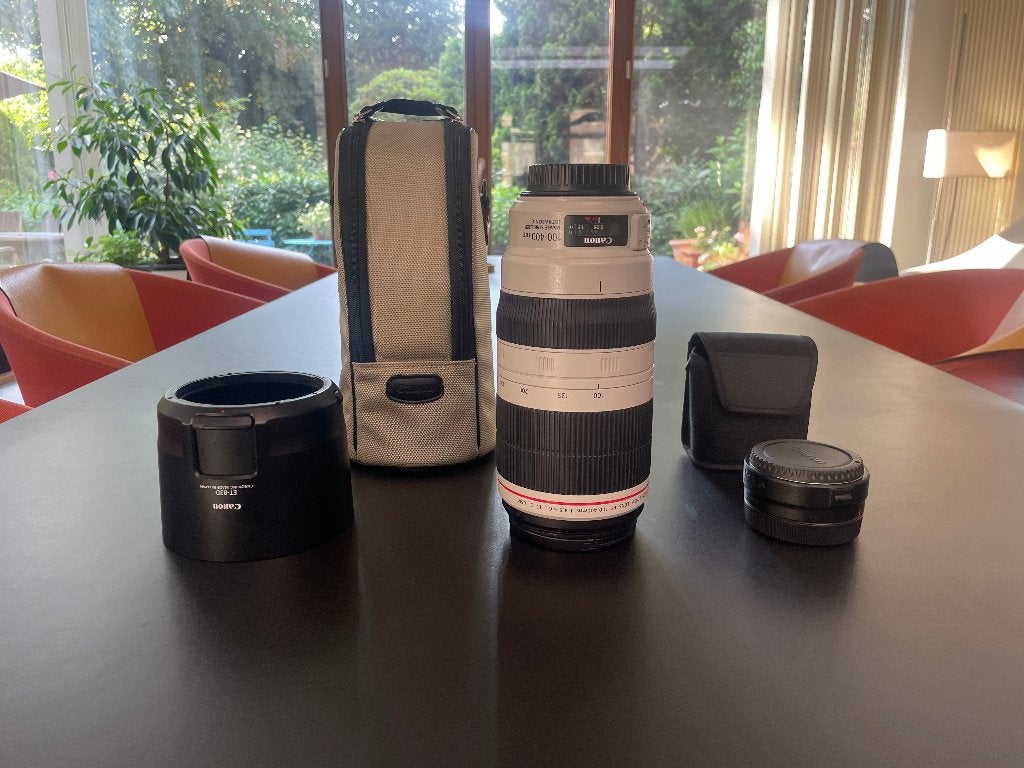 Canon EF 100-400mm f/4.5-5.6 L IS USM II + EF-RF Adapter, TV, Hi-fi & Vidéo, Photo | Lentilles & Objectifs, Enlèvement ou Envoi