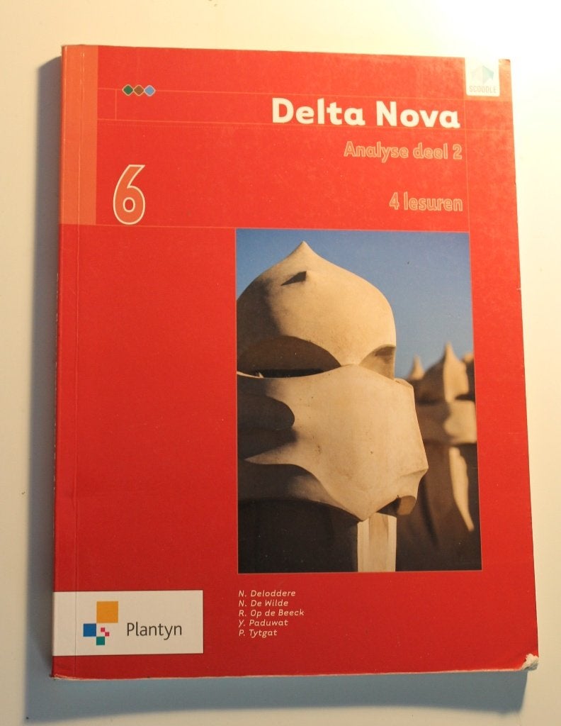 Delta Nova 6 Analyse deel 2 (4 lesuren), Boeken, Ophalen of Verzenden, Zo goed als nieuw, Wiskunde A, N. Deloddere