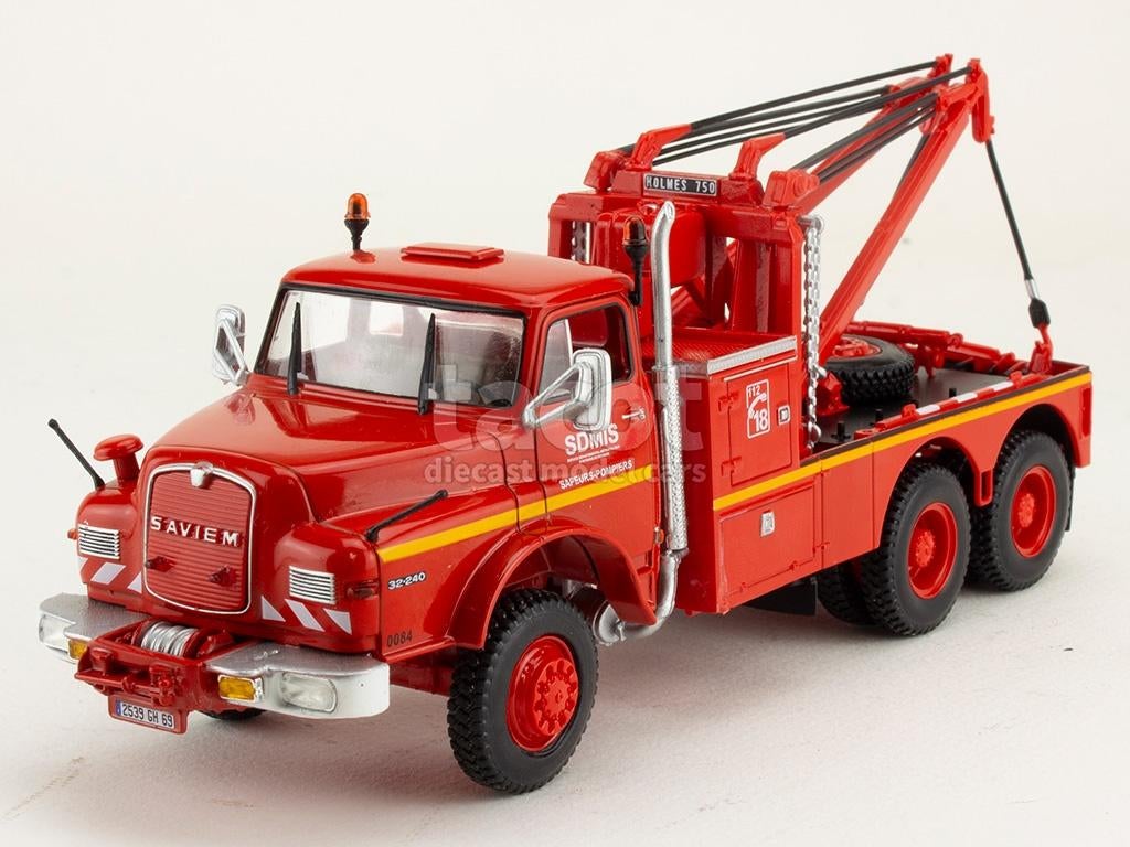 Saviem 32.240 camion de pompiers / dépanneuse échelle 1:43, Enlèvement ou Envoi, Neuf, Bus ou Camion, Autres marques