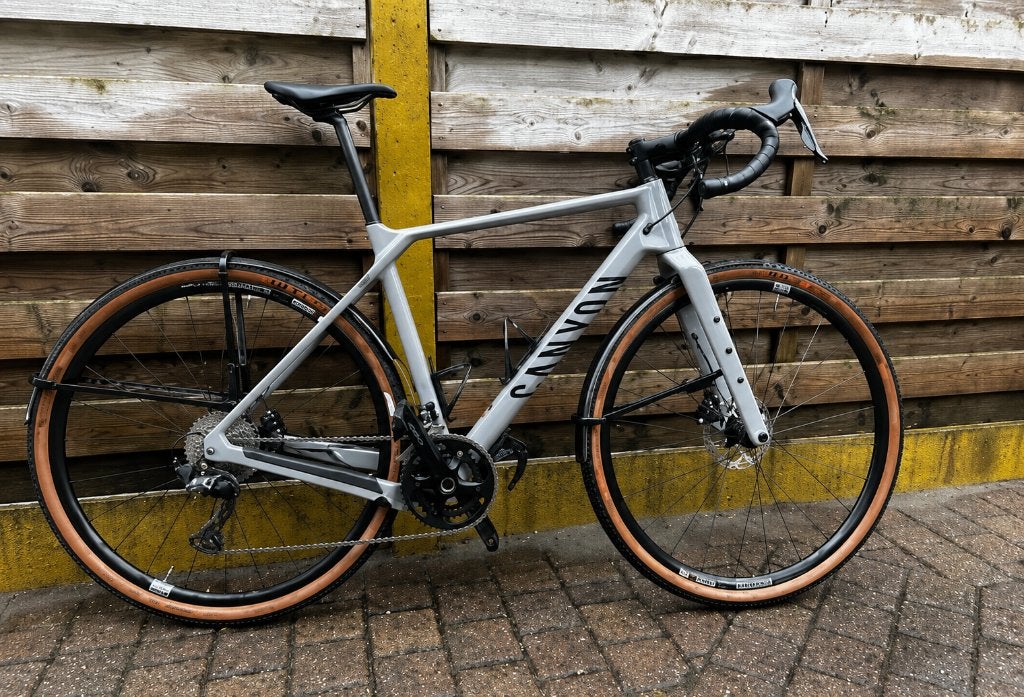 Canyon gravelbike (Grizl CF SL 7) + extra wegbandenset, Autres marques, Comme neuf, Enlèvement, 53 à 57 cm