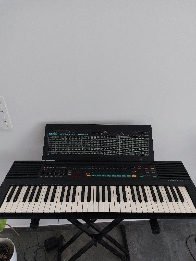 Casiotone CT-660 piano/synthesizer met staander, Muziek en Instrumenten, Keyboards, Ophalen, Casio, Met standaard, 61 toetsen
