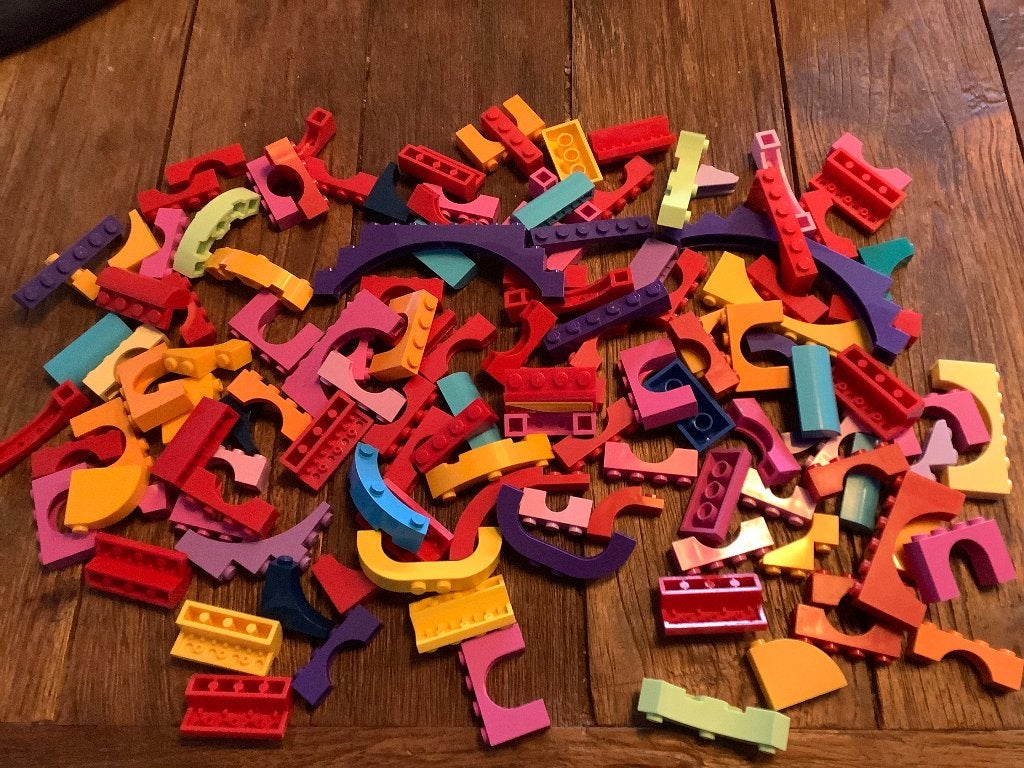 Lego blokken felle kleuren 128 stuks / 200-80, Enlèvement ou Envoi, Comme neuf, Briques en vrac, Lego