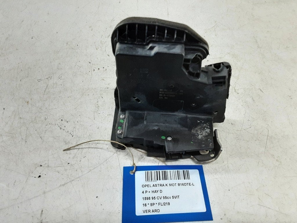 SERRURE DE PORTE ARRIÈRE DROITE Opel Astra K, Opel, Opel Automobile GmbH, Utilisé, Arrière