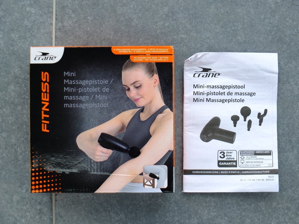 Mini-pistolet de massage, Crane Fitness, Sports & Fitness, Produits de massage, Enlèvement ou Envoi, Comme neuf, Appareil