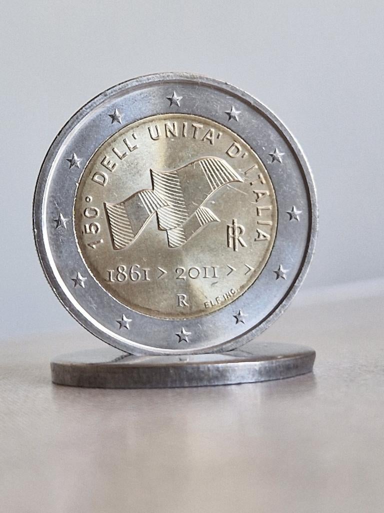 2011, Italy , 2 Euro Commemorative Coin, Ophalen of Verzenden, 2 euro