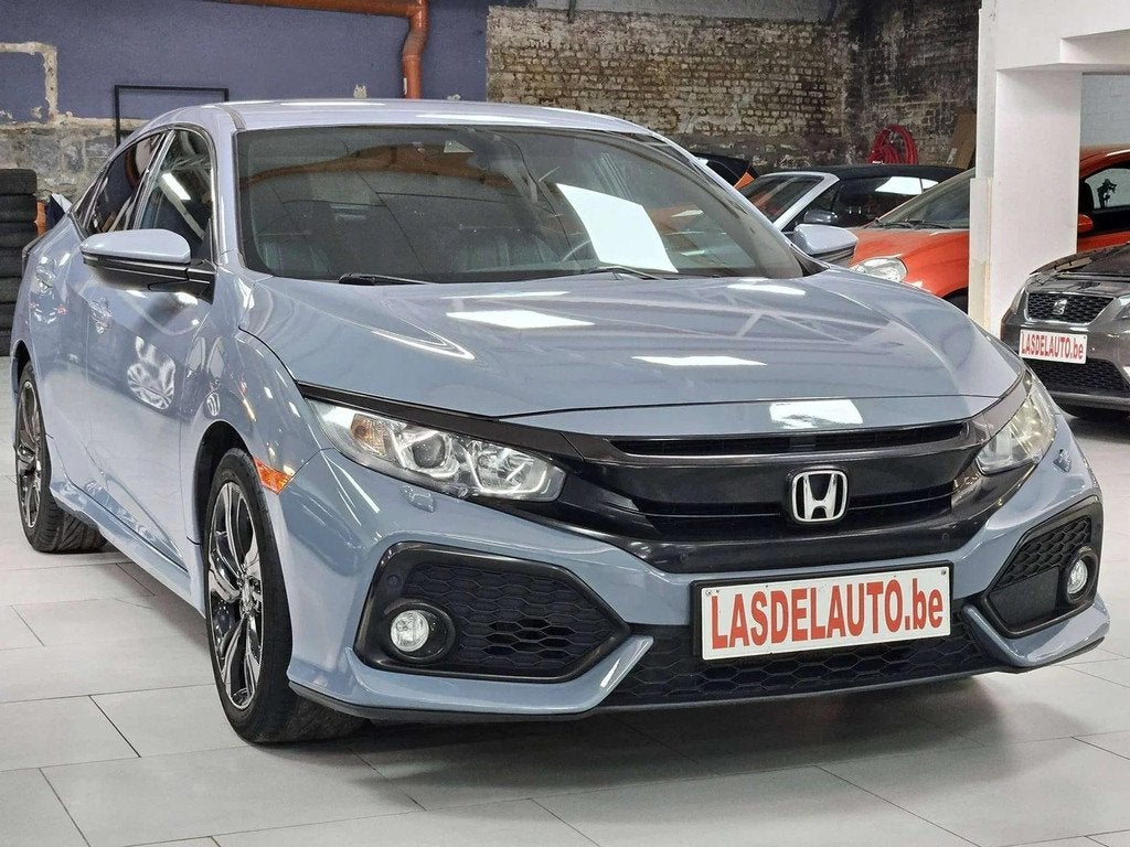 Honda Civic 1.0 i-VTEC Lane Assist Brake Hold Cuir Chauffant, Auto's, Gebruikt, Euro 6, Blauw, Leder