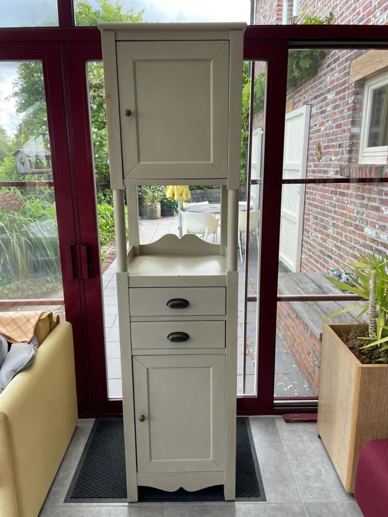 Kolomkast, Huis en Inrichting, Badkamer | Badkamermeubels, Ophalen, (Half)hoge kast, Gebruikt, 200 cm of meer