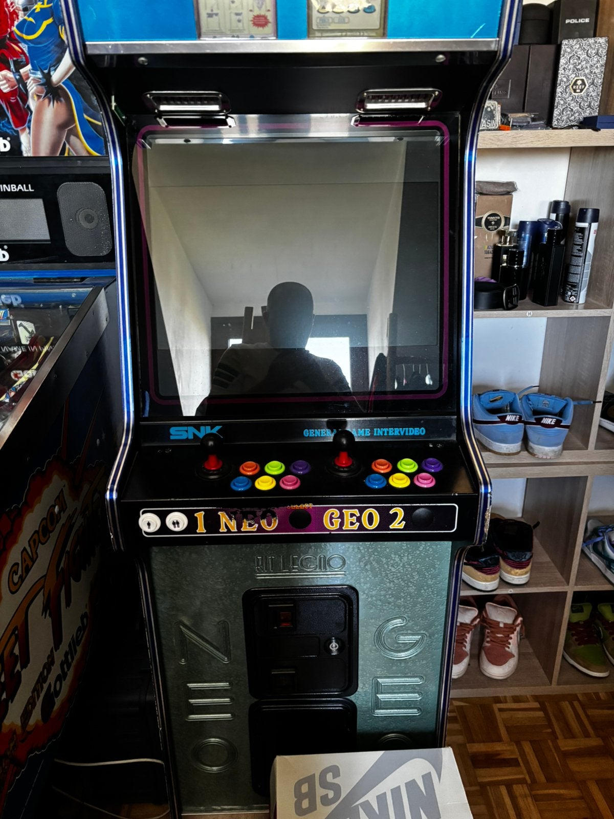 Borne arcade neo geo avec borne des années 90 et logiciel NG, Enlèvement, Comme neuf