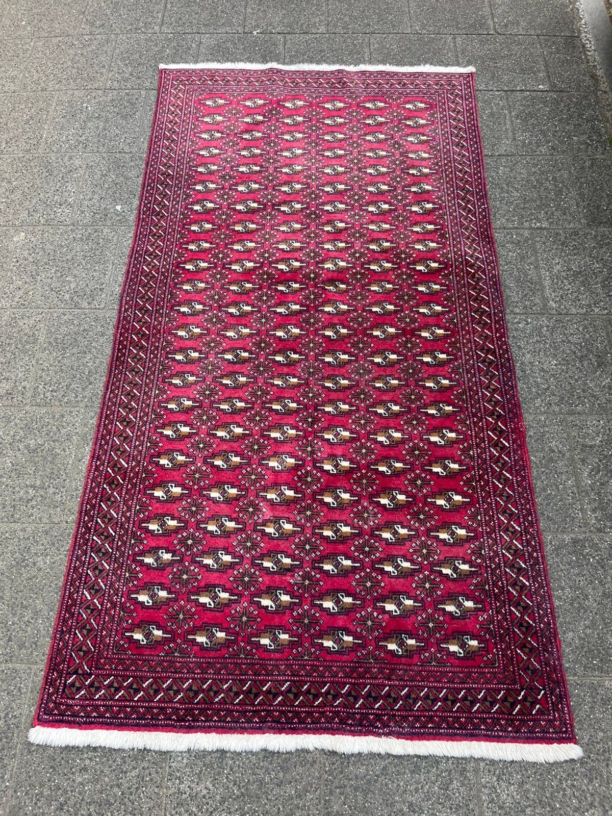 authentiek, handgeknoopt Beloutch tapijt. 106x203, Antiek en Kunst, Ophalen