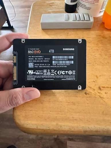 Samsung 870 Evo (MZ-77E4T0B/EU) 4TB: SSD 5 ( Internal ), Computers en Software, Harde schijven, Intern, SSD, Nieuw, Ophalen of Verzenden