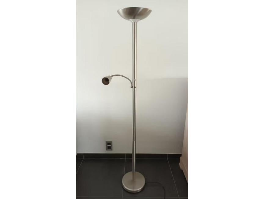 Lampadaire/lampe sur pied avec lampe de lecture, Enlèvement, Utilisé, Métal, 150 à 200 cm