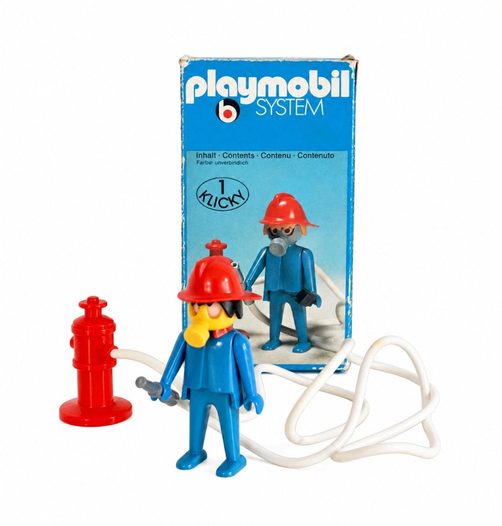 Vintage Playmobil set 3367 (Brandweerman) Klicky 1976, Kinderen en Baby's, Ophalen of Verzenden, Gebruikt