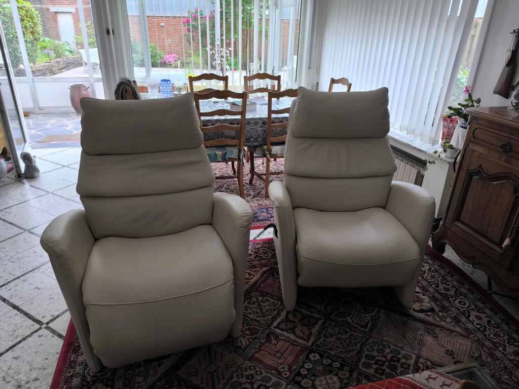 Fauteuils électriques, Maison & Meubles, Enlèvement, Cuir