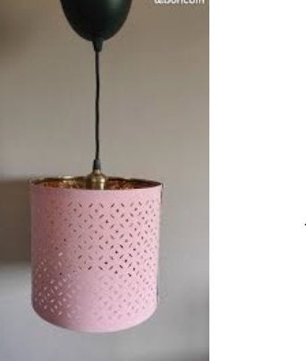 2 Lustres nymo rose et or avec monture- Excellent état, Maison & Meubles, Lampes | Lustres, Enlèvement, Comme neuf, Synthétique