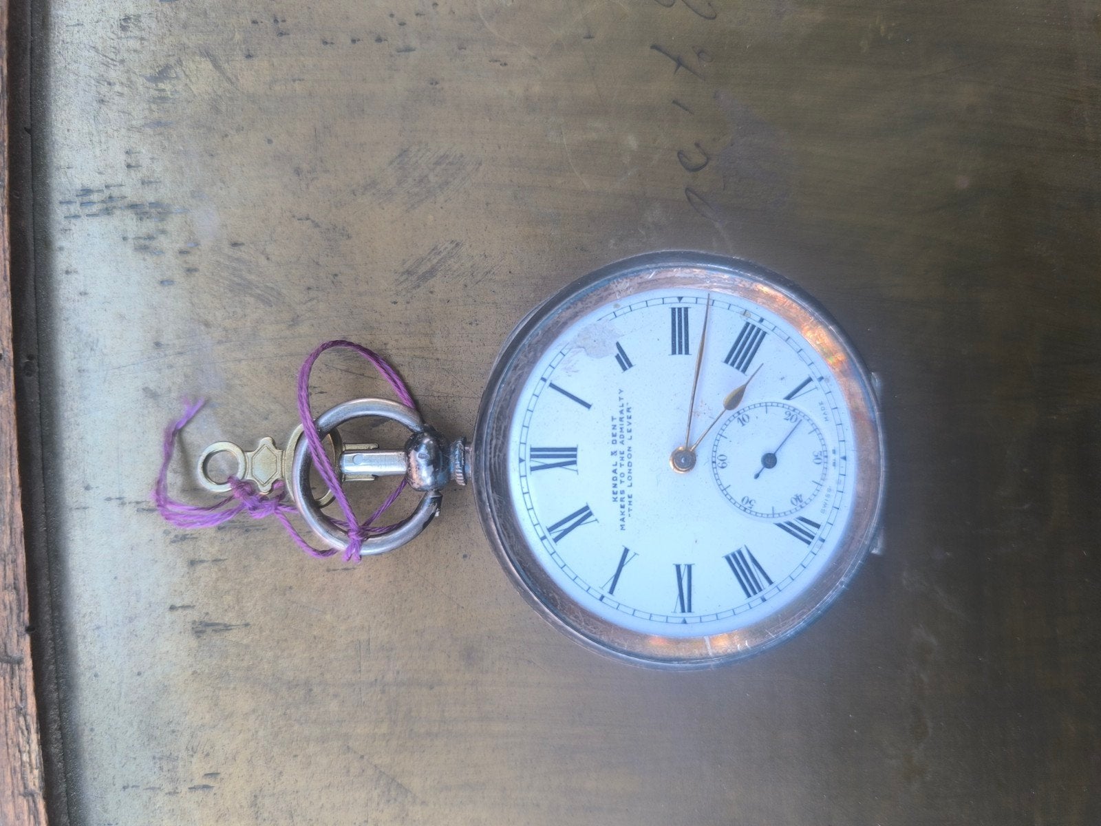 zakhorloge van 935 zilver, Ophalen