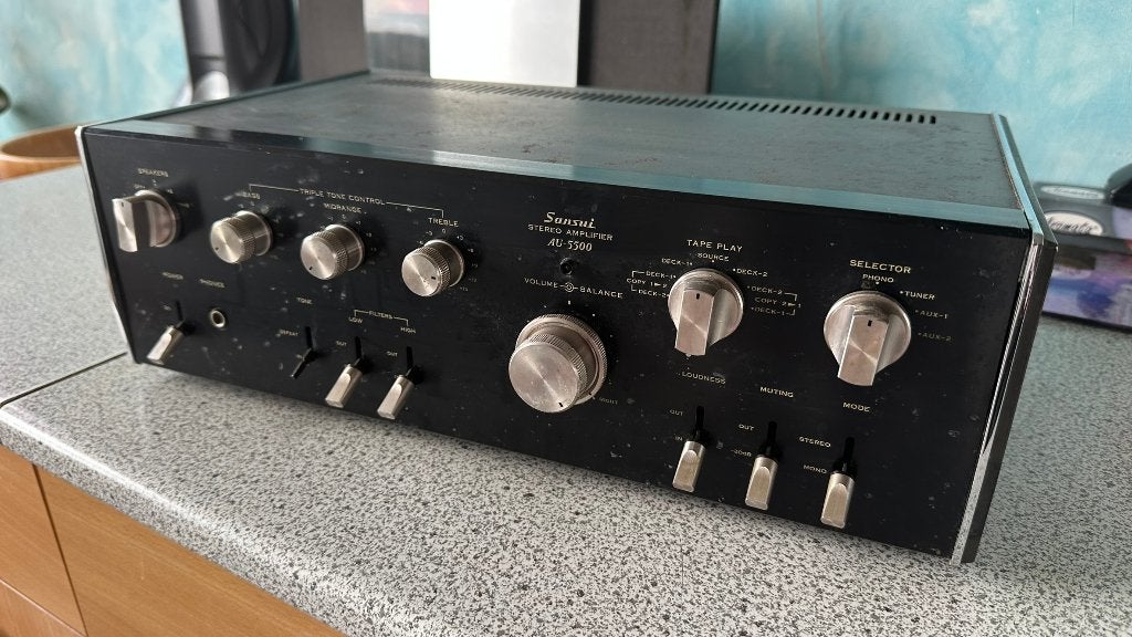 Sansui AU-5500 stereoversterker, Audio, Tv en Foto, Versterkers en Ontvangers, Ophalen of Verzenden, Gebruikt, Minder dan 60 watt