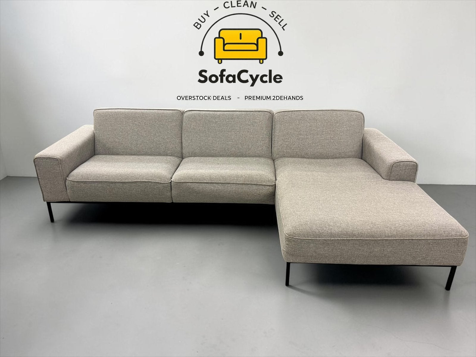 Fauteuil d'angle gris Sits - SofaCycle, Enlèvement ou Envoi, SofaCycle, Info@sofacycle.be