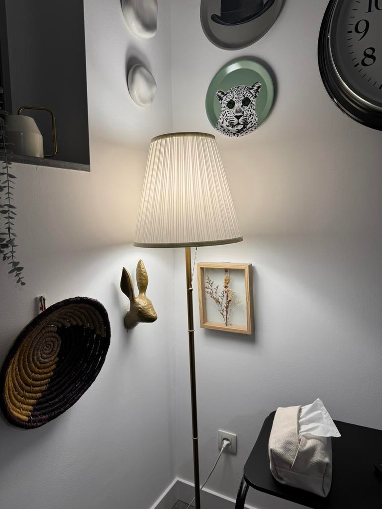 Staande lamp, Huis en Inrichting, Lampen | Vloerlampen, Ophalen, Zo goed als nieuw
