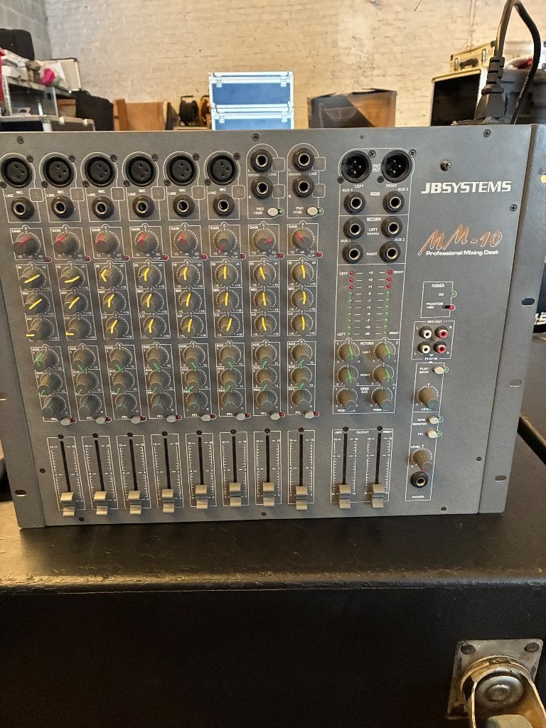 TABLE DE MIXAGE JB SYTEM MM-10, Enlèvement, Utilisé, 5 à 10 canaux, Entrée micro