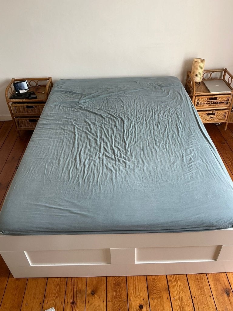 Lit IKEA 140x200 + Matelas inclus (2023, très bon état !), 200 cm, Deux personnes, 140 cm, Comme neuf
