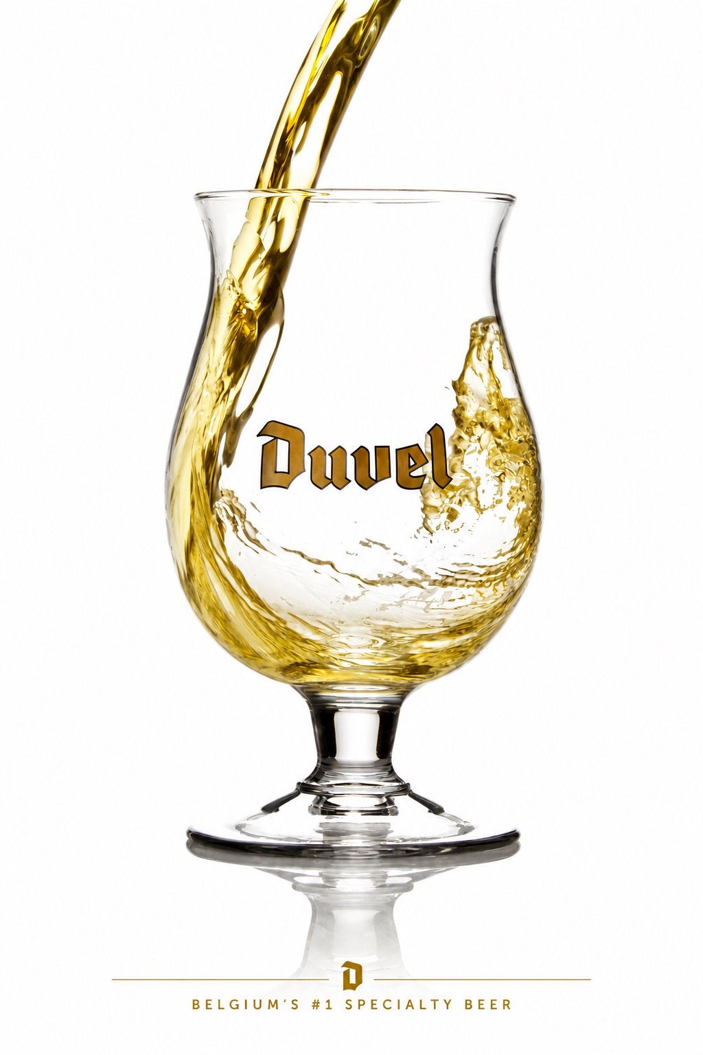 Metalen reclamebord Duvel glas - retro vintage mancave, Ophalen of Verzenden, Nieuw, Reclamebord, Plaat of Schild, Duvel