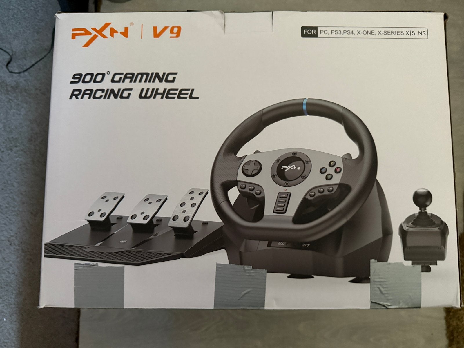 PXN V9 Gaming Racing Wheel, Games en Spelcomputers, Ophalen, Online, 1 speler, Racen en Vliegen