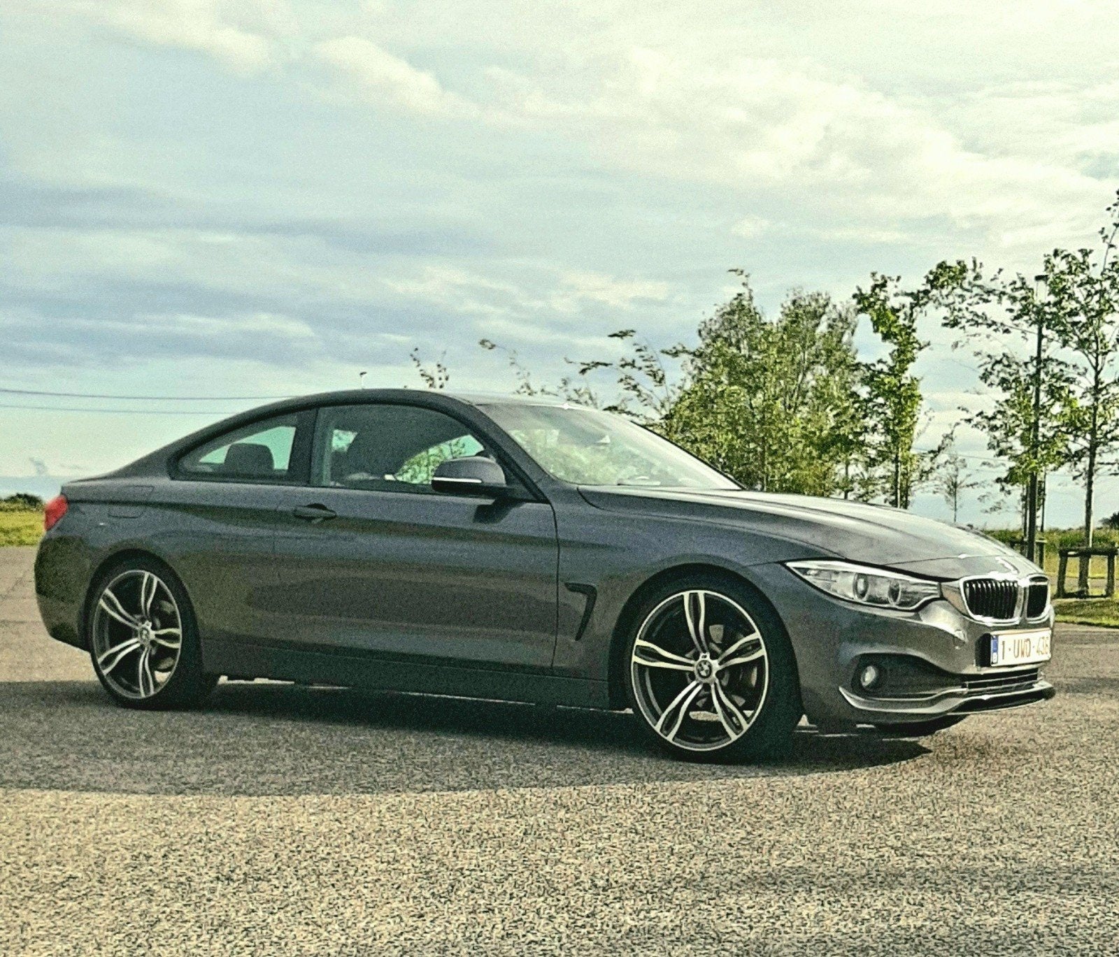 BMW 420D Coupé  !!! BINNENKORT TE KOOP !!!!, Autos, BMW, Argent ou Gris, Achat, Carnet d'entretien, Noir