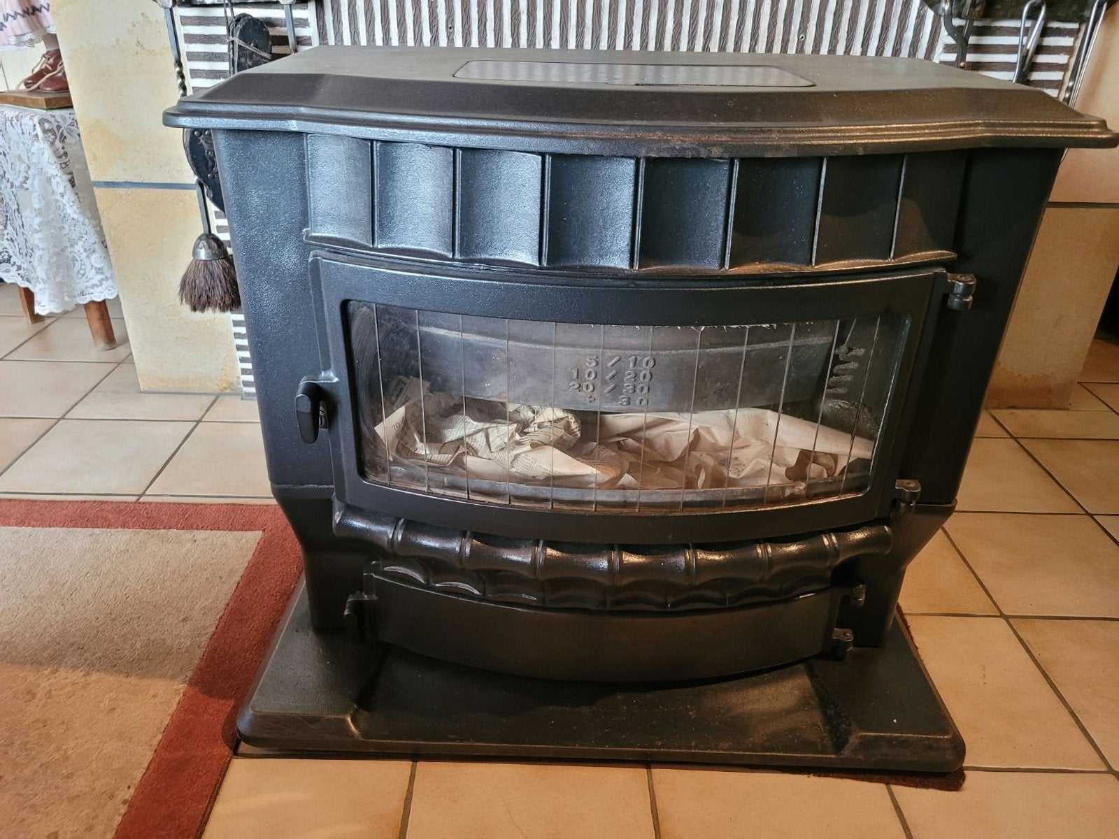 Gietijzeren Saey allesbrander/houtkachel, Huis en Inrichting, Kachels, Ophalen, Gebruikt, Vrijstaand, Allesbrander