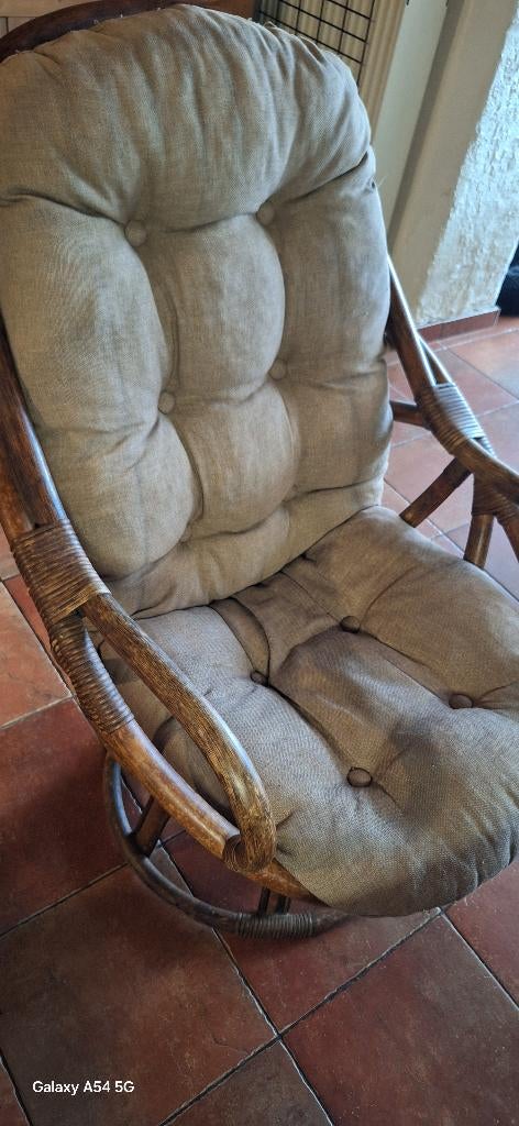 Rotan lounge, Huis en Inrichting, Ophalen, Gebruikt, Hoekbank, Riet of Rotan