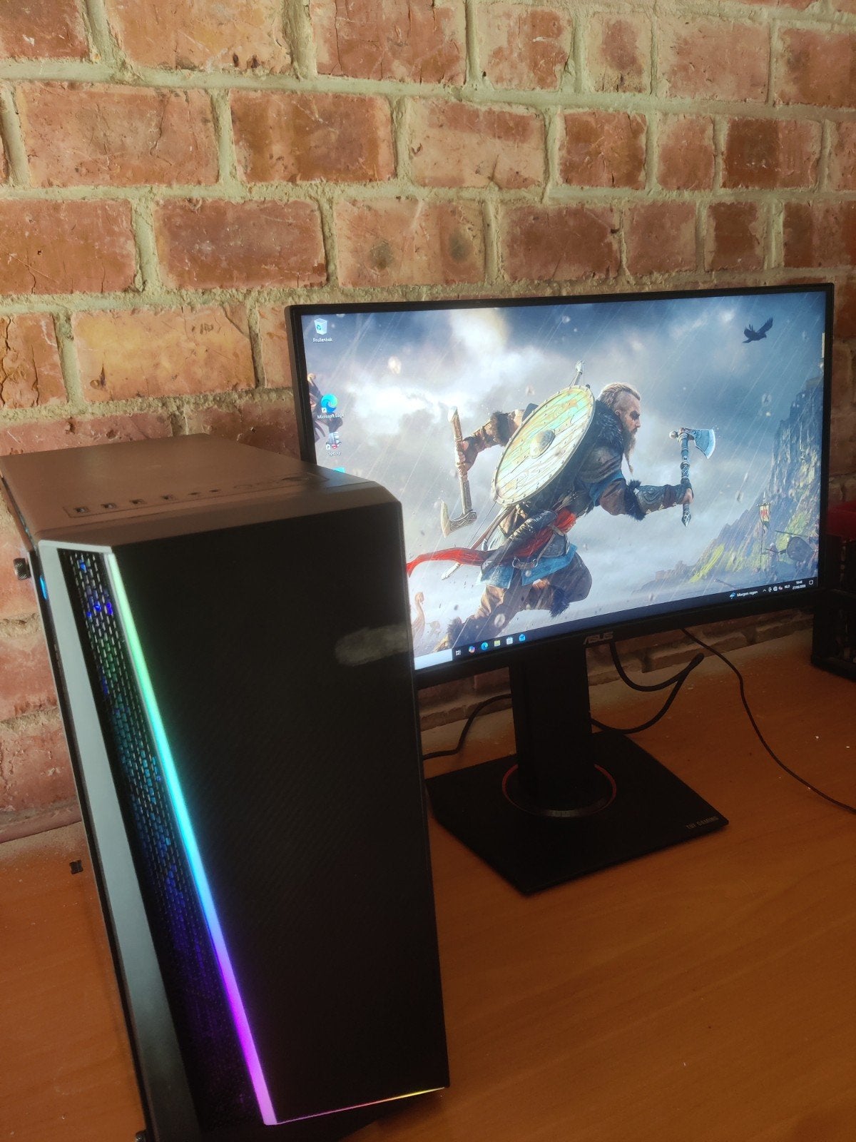 💥💥❗Game Pc / Ryzen / 8Gb Gpu/24gb Ram/ 512Ssd/Met Scherm, Computers en Software, Monitoren, Ophalen, HD, Gaming