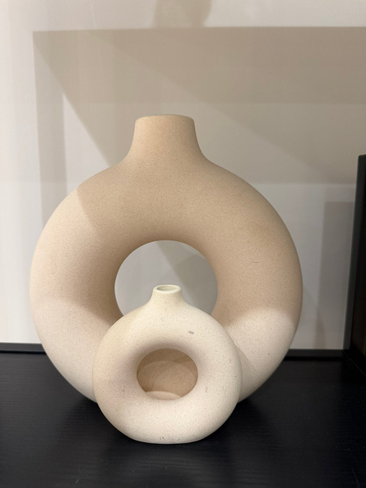 Keramiek vaas, Maison & Meubles, Enlèvement ou Envoi, Utilisé, Beige, Pierre/céramique