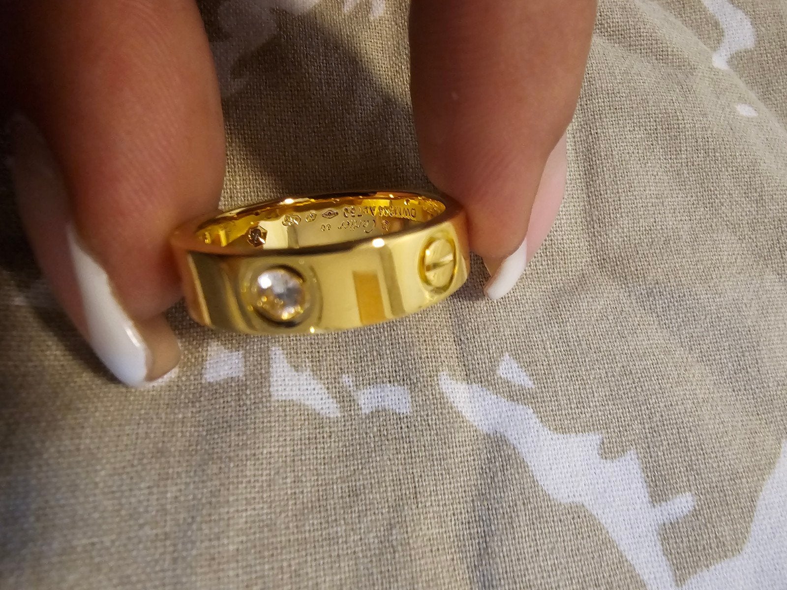 Elegante vergulde ring met zirkonia – roestvrij staal – nieu, Handtassen en Accessoires, Ringen, 18 tot 19, Verzenden, Nieuw, Dame