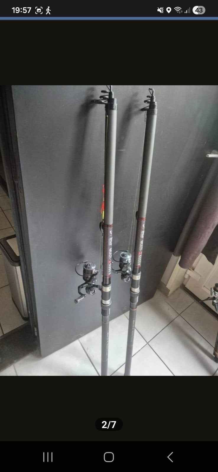 420 cm cw-40/100 tiges pour sandre, sandre, sac à anguilles, Enlèvement ou Envoi