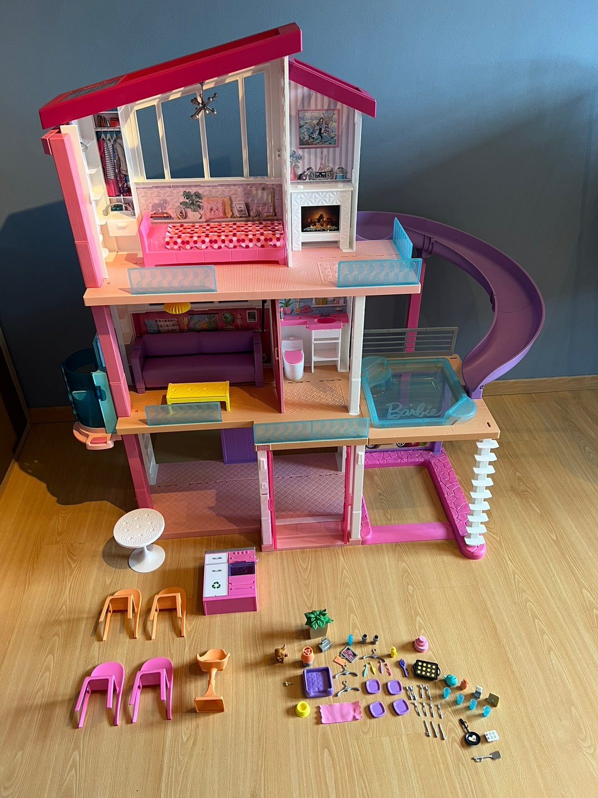 Barbie House - Maison de rêve avec accessoires, Enlèvement, Comme neuf, Accessoires
