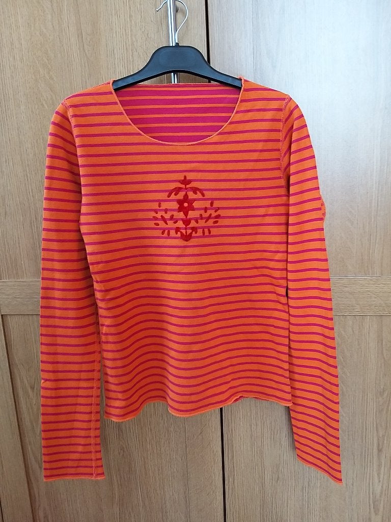Pull Petit Bateau 14 ans marinière réversible velours, Enlèvement ou Envoi, Pull ou Veste, Comme neuf, Petit bateau