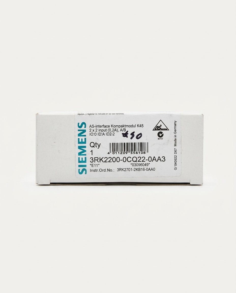 Siemens compacte module K45 met AS-interface, Ophalen