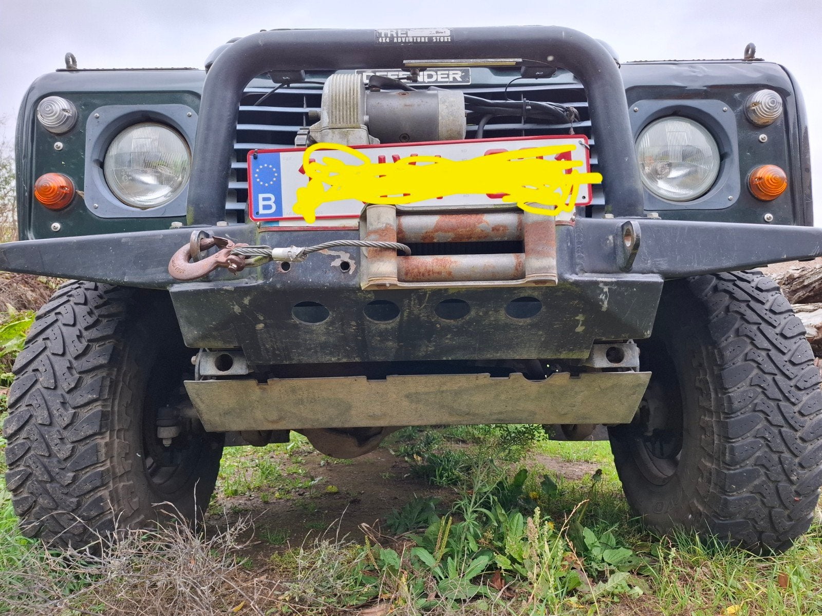 warn M8274 winch + winchbumper, Ophalen, Gebruikt