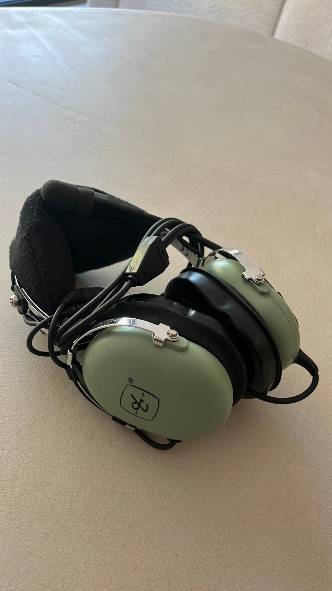 David Clark headset dual plug, Computers en Software, Headsets, Ophalen of Verzenden, Zo goed als nieuw