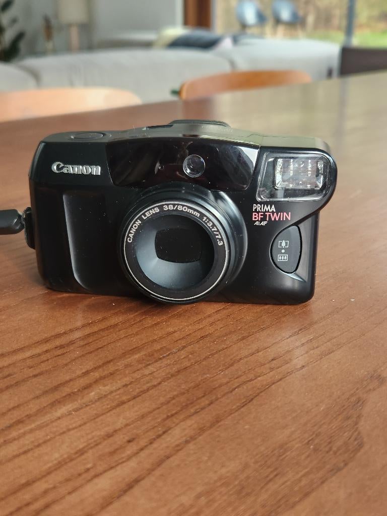 Canon Prima BF twin analoge camera 1995, Enlèvement, Comme neuf, Compact, Canon
