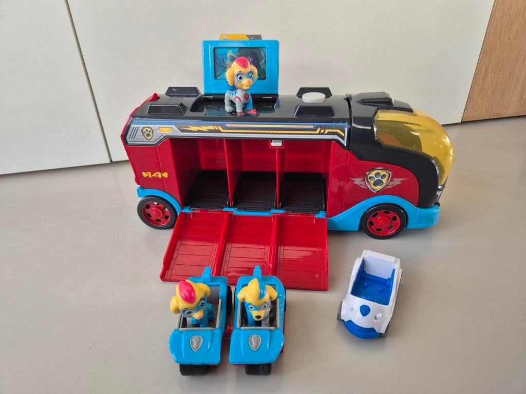 Paw Patrol Mighty Cruiser met 3 voertuigen en geluiden, Ophalen