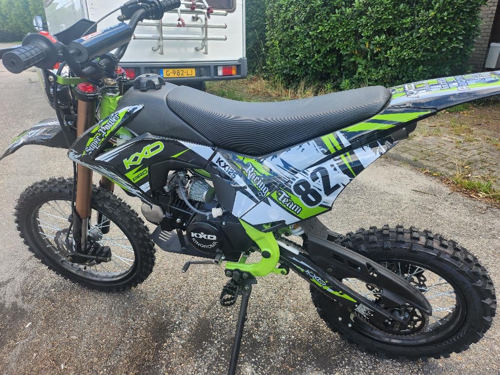 Crosser KXD 125cc 17/14 wielen electrische start en koplamp, Enfants & Bébés, Jouets | Extérieur | Jeu d'action, Neuf, Enlèvement ou Envoi