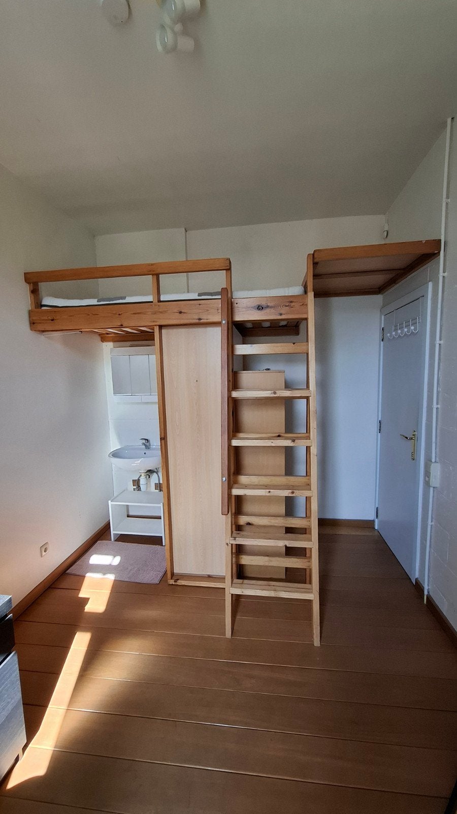Hoogslaper in massief hout, Enlèvement, Lit mezzanine