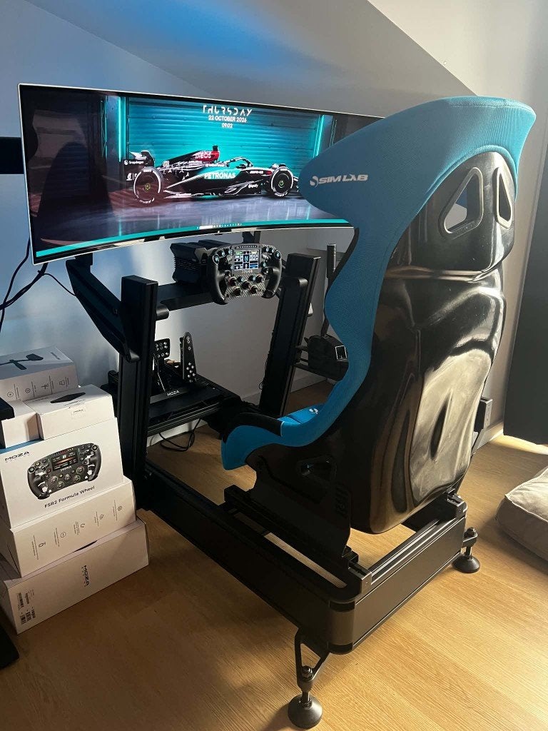 Complete Sim Racing Setup + Samsung OLED G9 240hz, Ophalen, Racestoel, Direct drive, Zo goed als nieuw