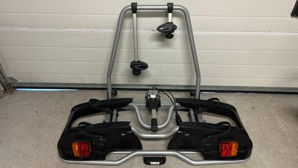 Thule fietsendrager voor elektrische fietsen, Auto diversen, Fietsendragers, Gebruikt, Trekhaakdrager, 2 fietsen, Elektrische fiets