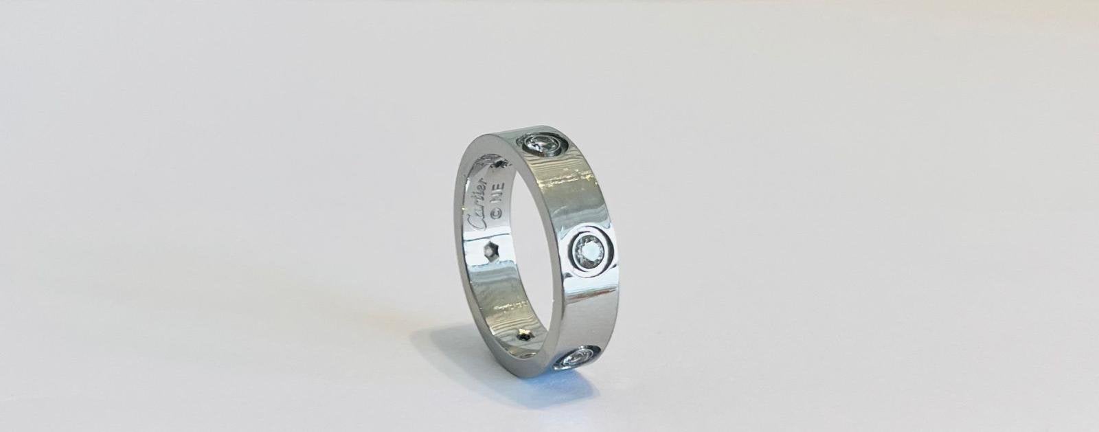 Bague en or 18 carats -Réplique-avec boîte d'origine Cartier, Enlèvement, Comme neuf, Or
